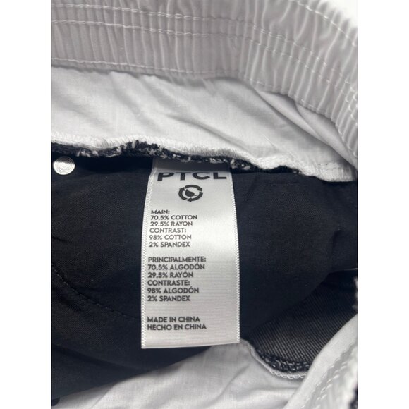 PTCL Women’s Double Waist Denim Miniskirt, Black, Sz. S - Picture 7 of 11